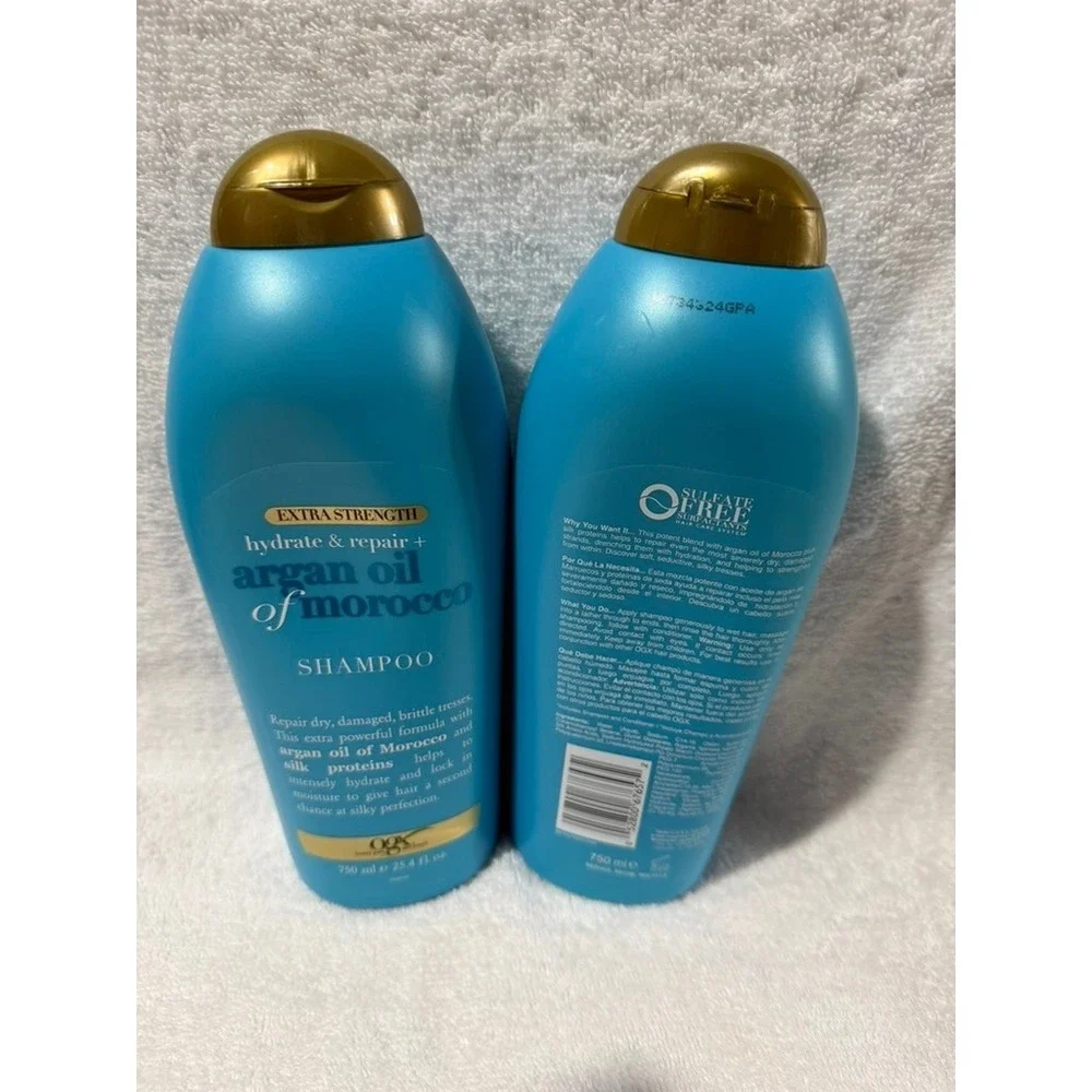 OGX Extra Strength Hydrate Repair Argan Oil of Morocco Shampoo 25.4oz 2 Pack